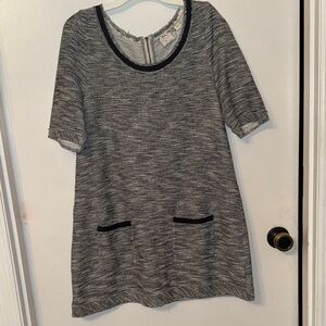 Anthropologie Charcoal and Ebony Mini Dress